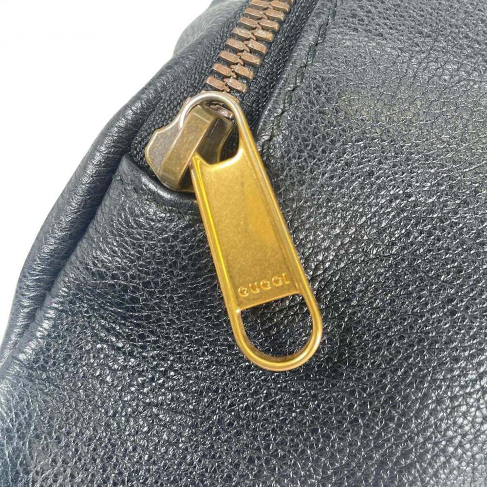 GUCCI Authentic Black Leather Fanny Pack - Picture 14 of 16